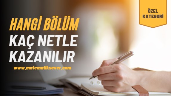 Gıda Mühendisliği (SAY) İçin Kaç Net Gerekir, Kaç Netle Kazanılır?